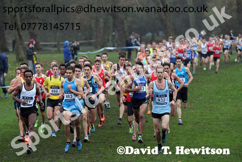 Senior men's European Cross Country Trials, Sefton Park, Liverpool. Photo: David T. Hewitson/Sports for All Pics